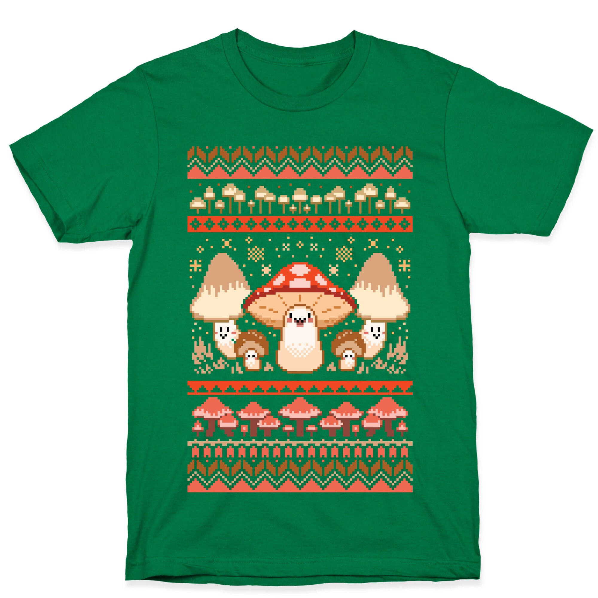 Mushroom Ugly Christmas Sweater T-Shirt