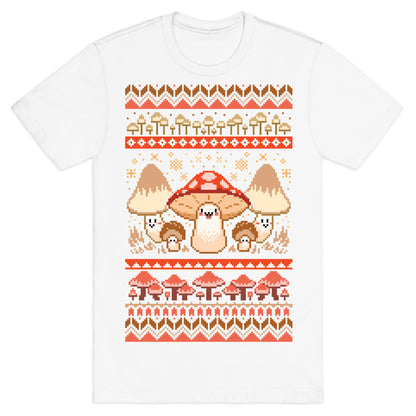 Mushroom Ugly Christmas Sweater T-Shirt