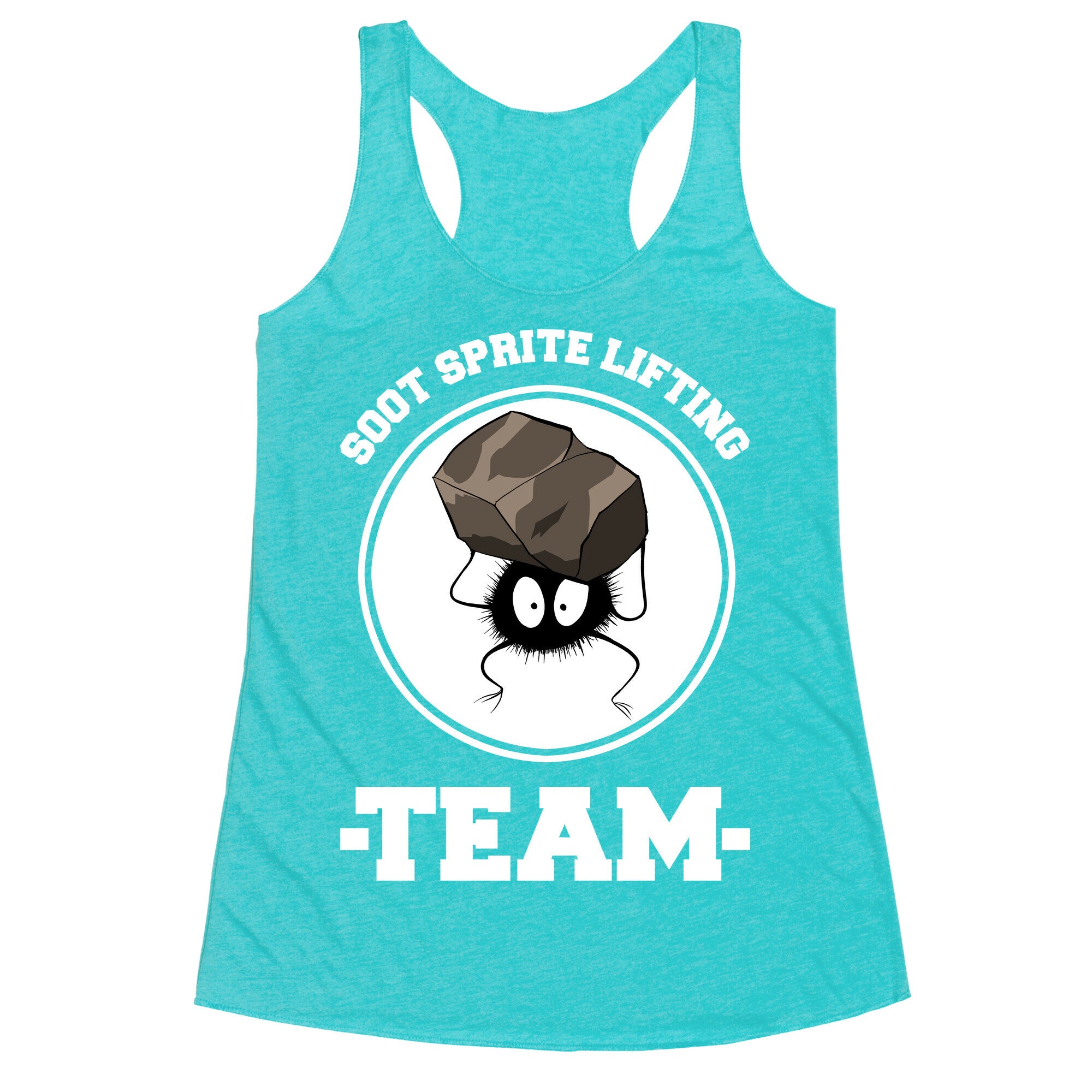 Soot Sprite Lifting Team Racerback Tank