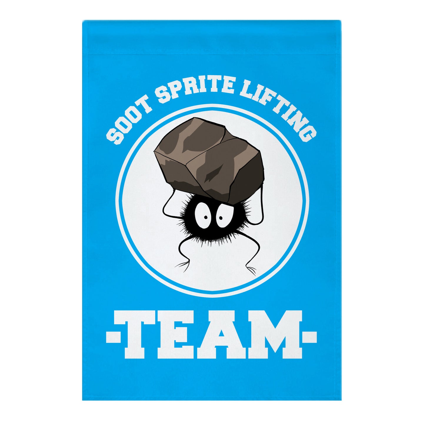 Soot Sprite Lifting Team Garden Flag