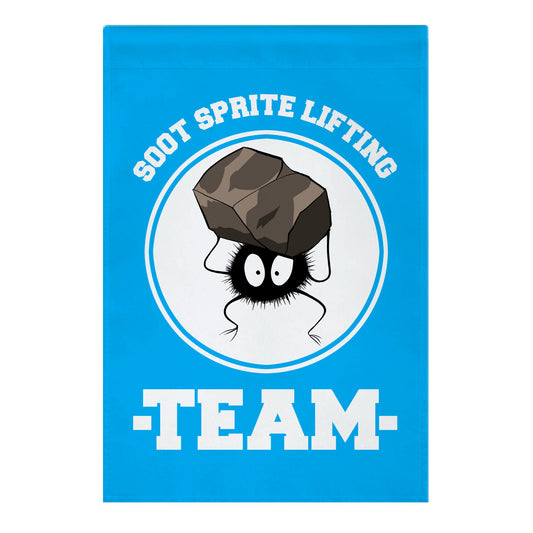 Soot Sprite Lifting Team Garden Flag