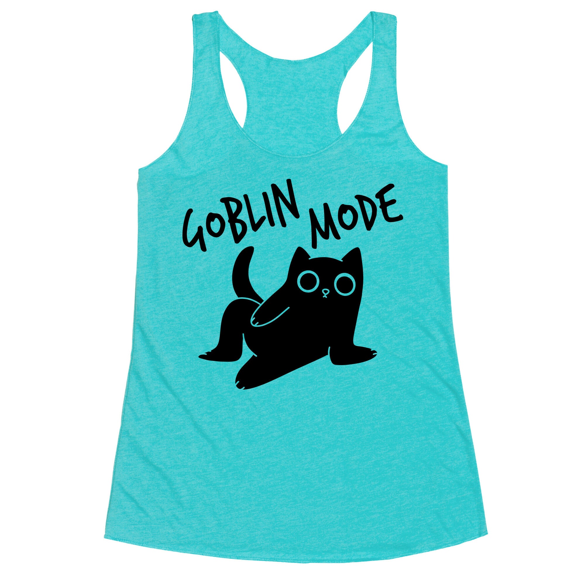 Goblin Mode Cat Racerback Tank