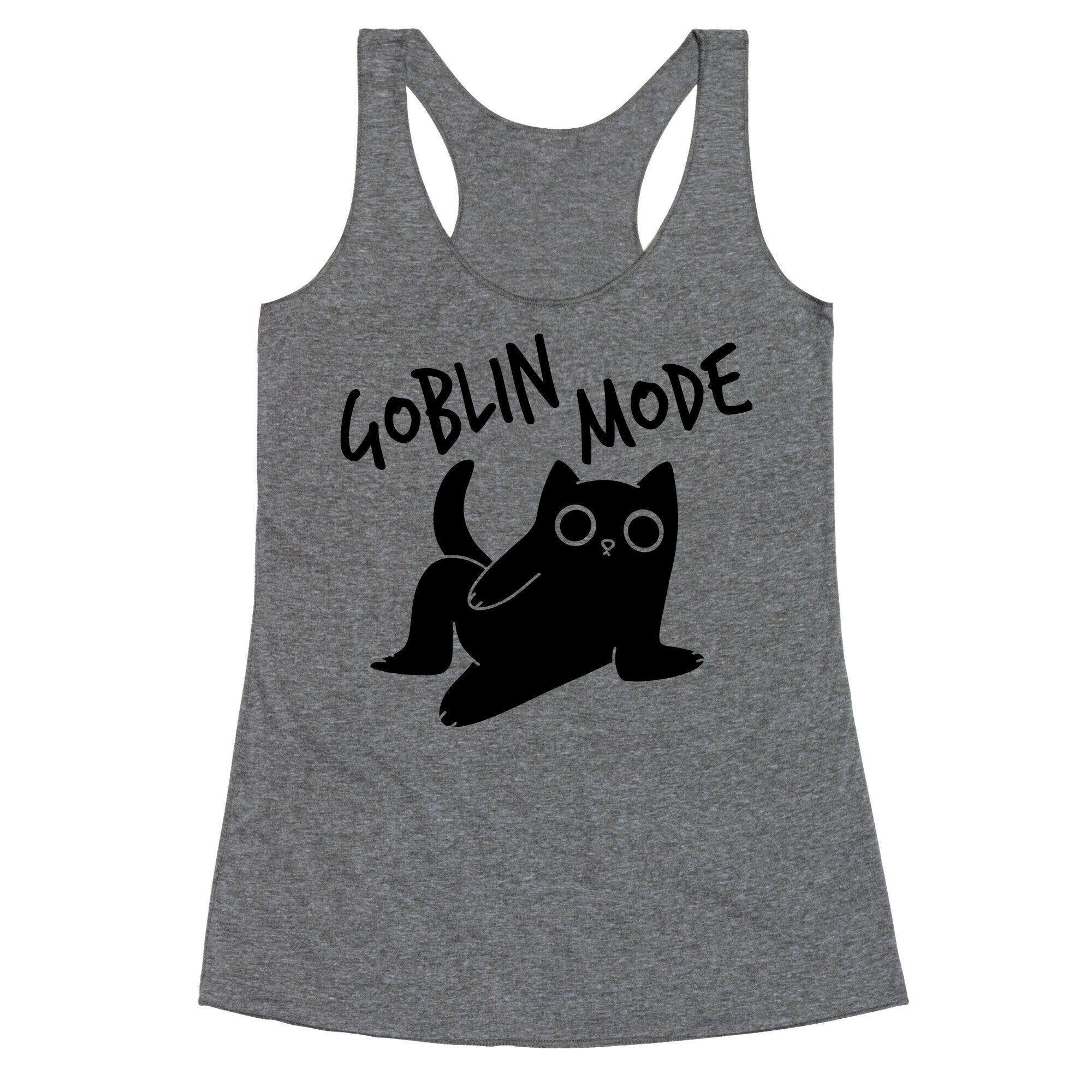 Goblin Mode Cat Racerback Tank