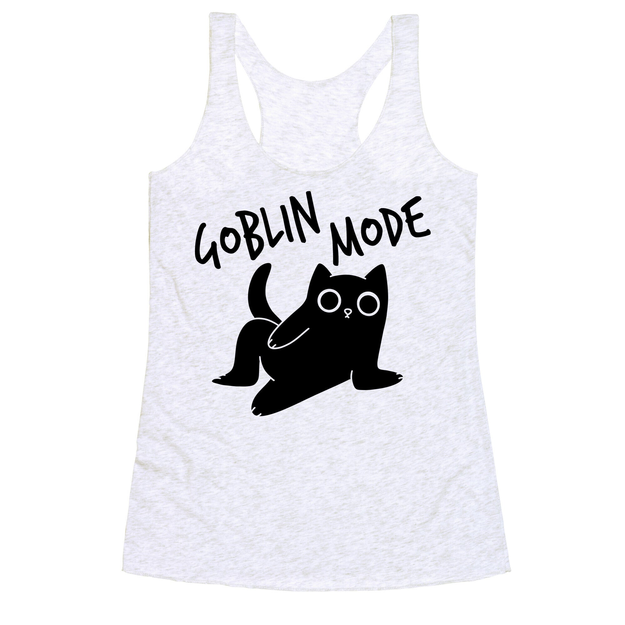 Goblin Mode Cat Racerback Tank