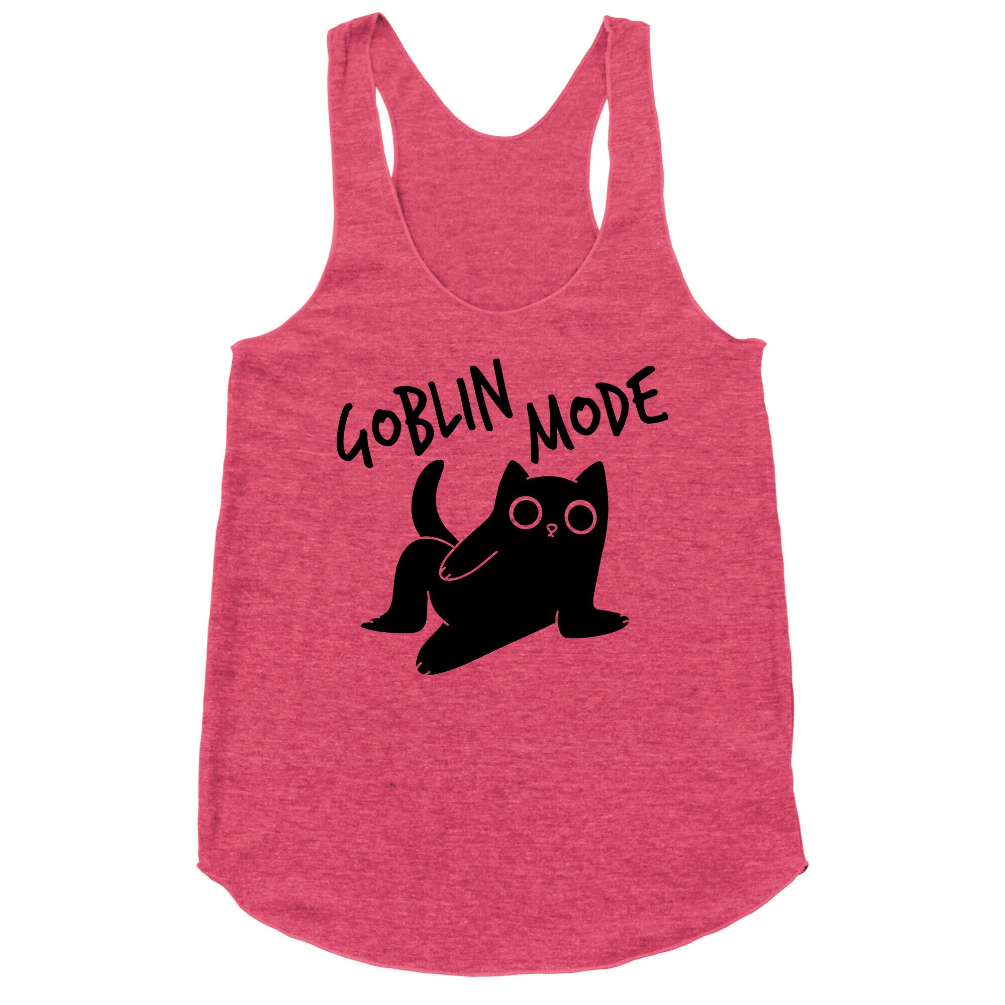 Goblin Mode Cat Racerback Tank