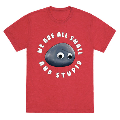 We're All Small And Stupid Unisex Triblend Tee