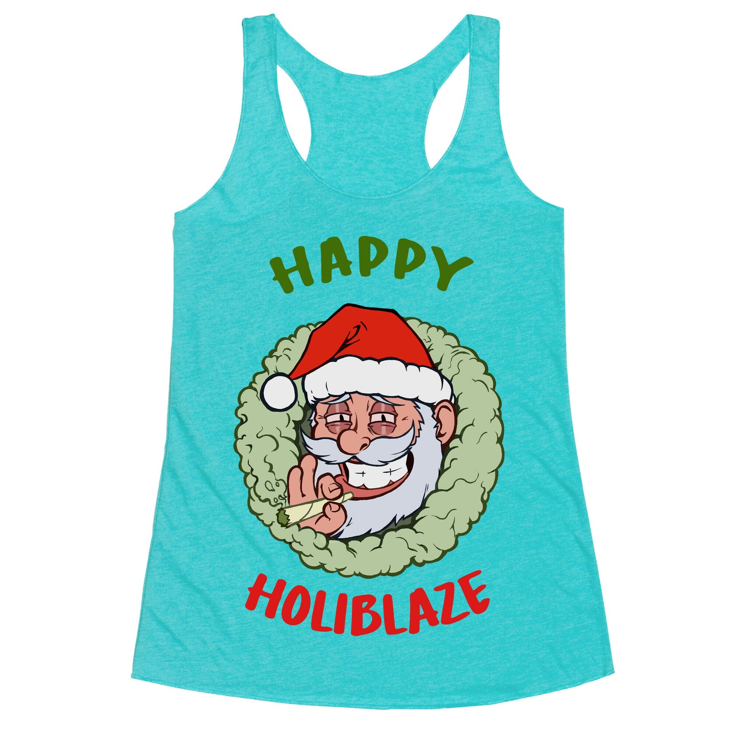 Happy Holiblaze Racerback Tank