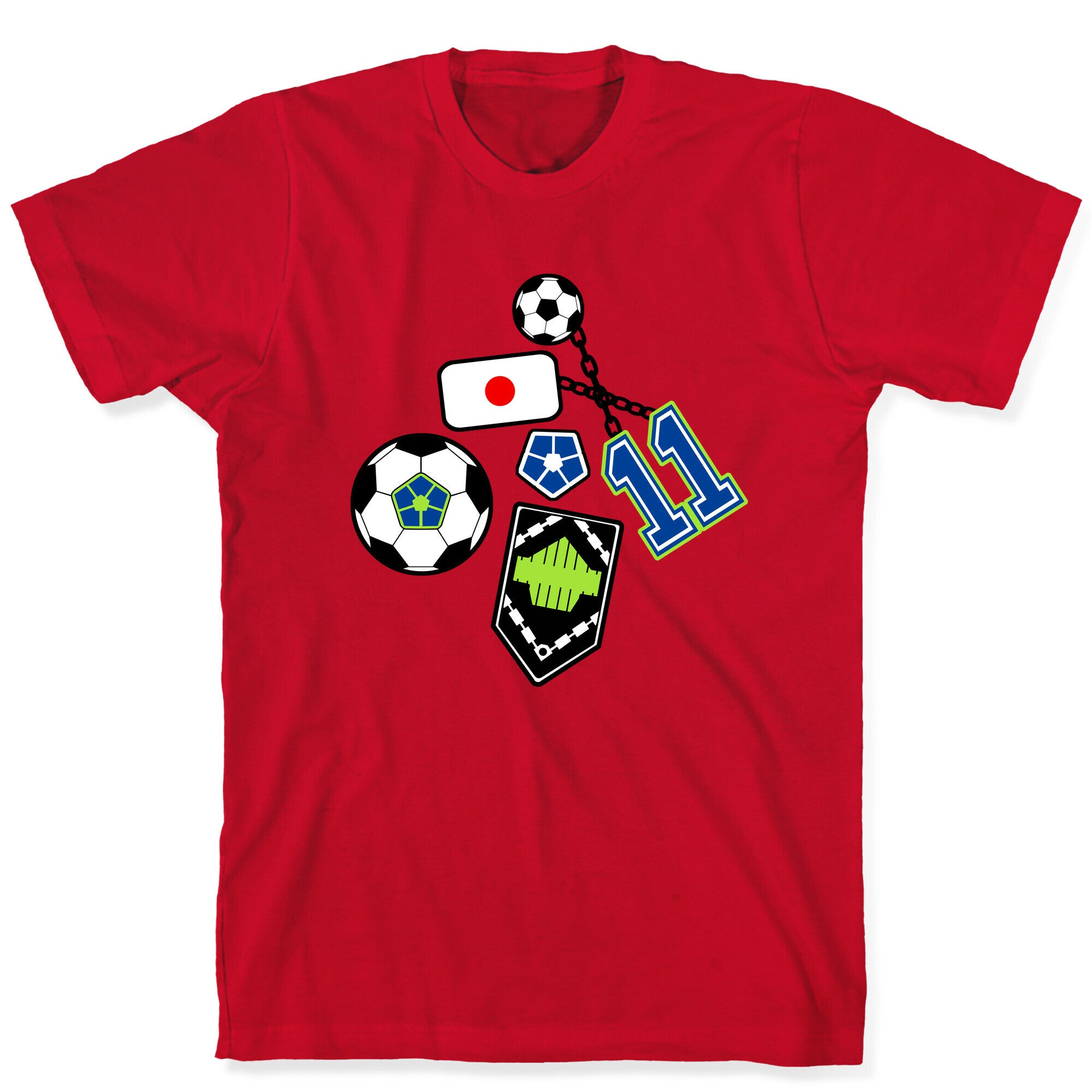 Football Anime Pattern T-Shirt