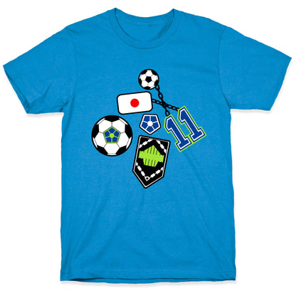 Football Anime Pattern T-Shirt