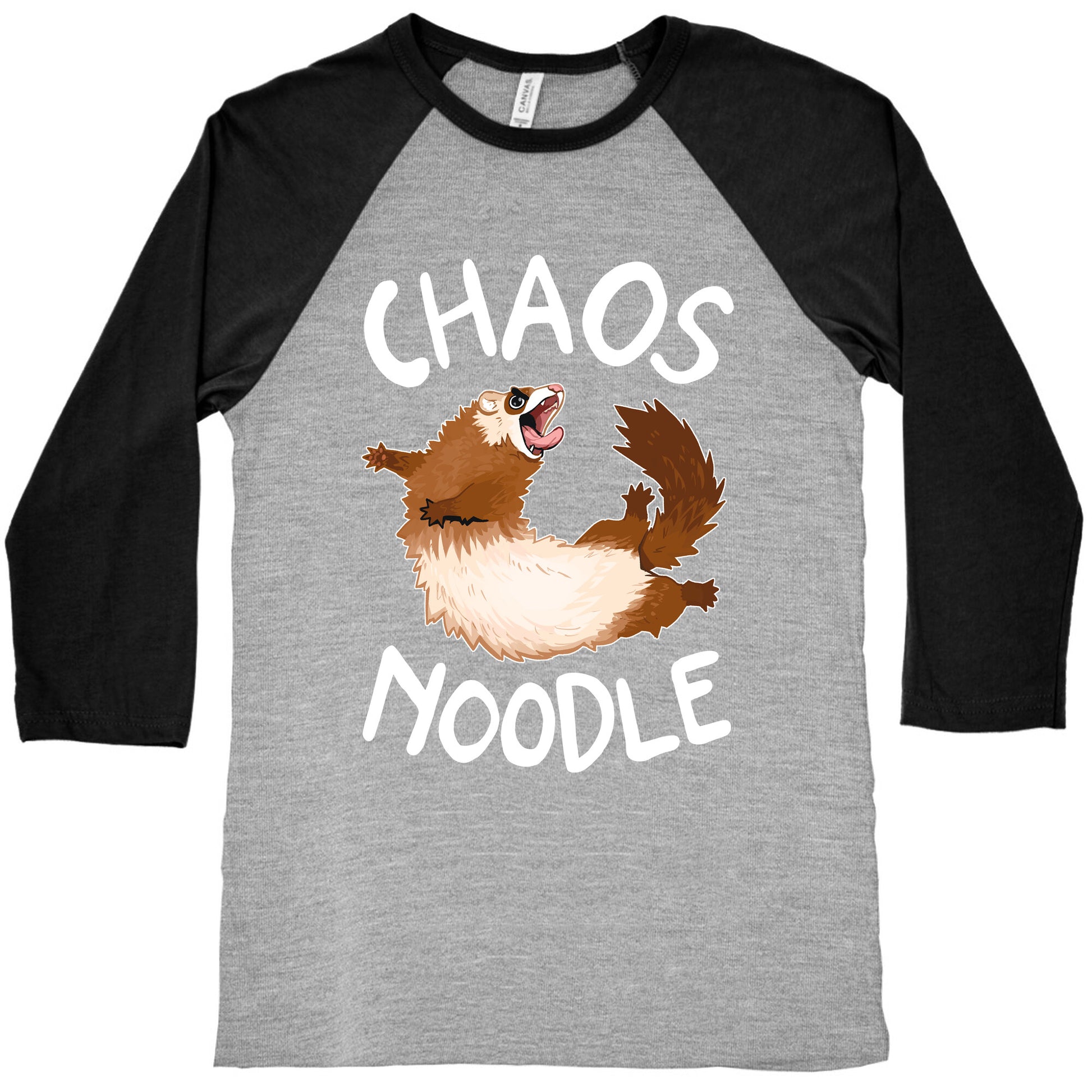 Chaos Noodle Baseball Tee