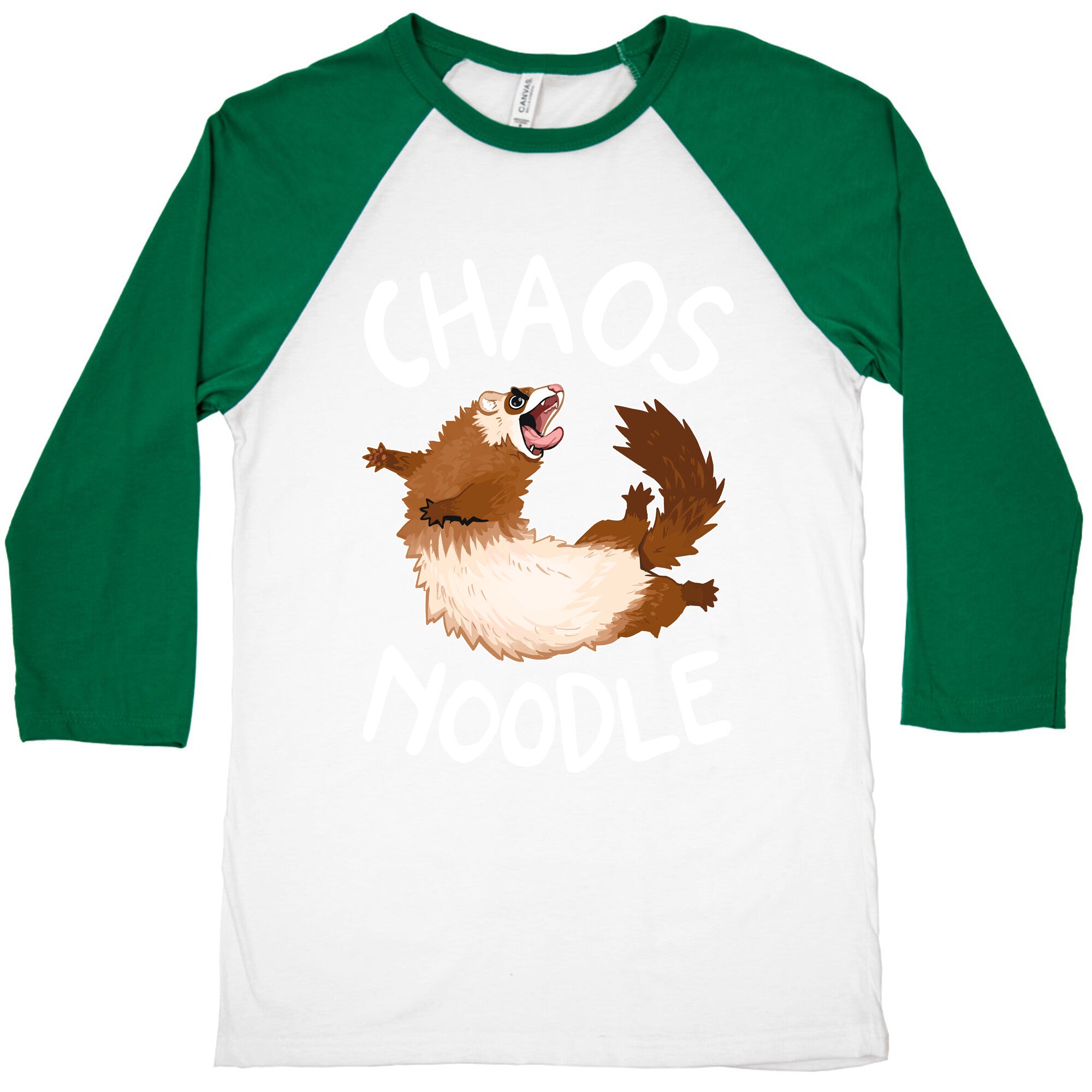 Chaos Noodle Baseball Tee