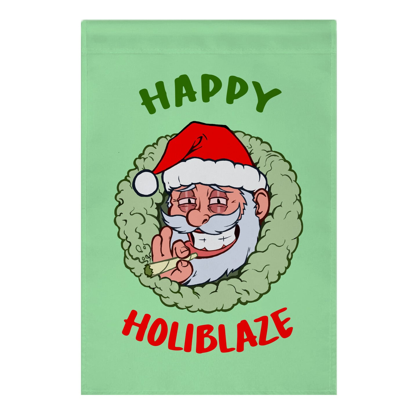 Happy Holiblaze Garden Flag