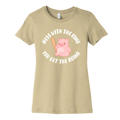 Mess With The Oink You Get The Boink Women's Cotton Tee