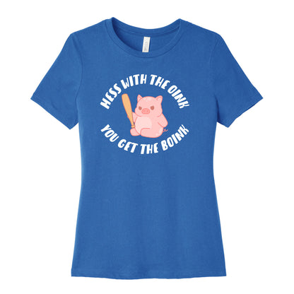 Mess With The Oink You Get The Boink Women's Cotton Tee