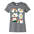 Sushi Bears Pattern Women's Cotton Tee
