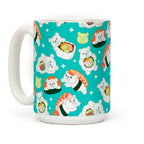 Sushi Bears Pattern Coffee Mug