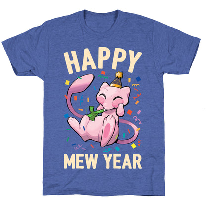 Happy Mew Year Unisex Triblend Tee