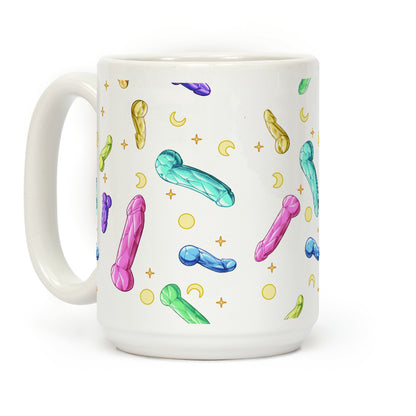 Penis Crystal Pattern Coffee Mug