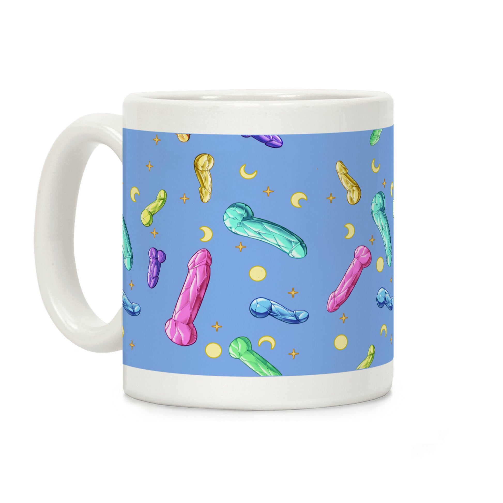 Penis Crystal Pattern Coffee Mug