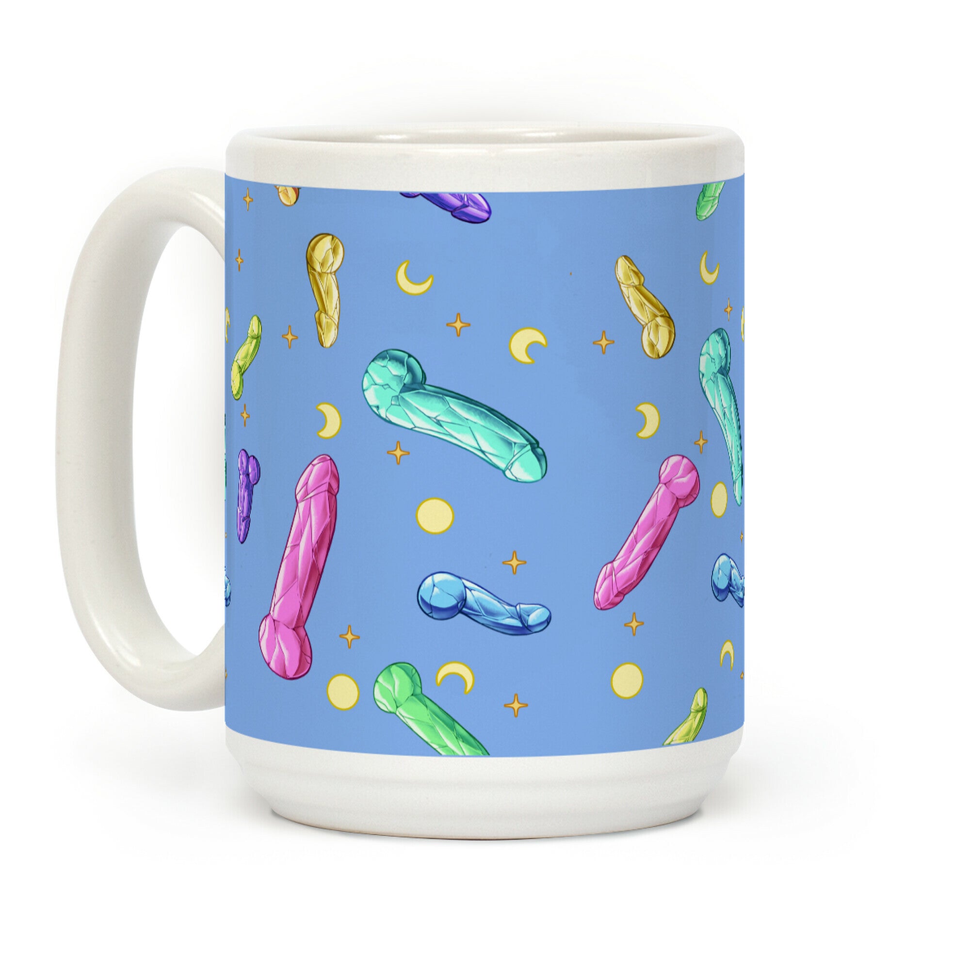 Penis Crystal Pattern Coffee Mug