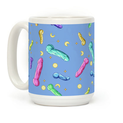 Penis Crystal Pattern Coffee Mug