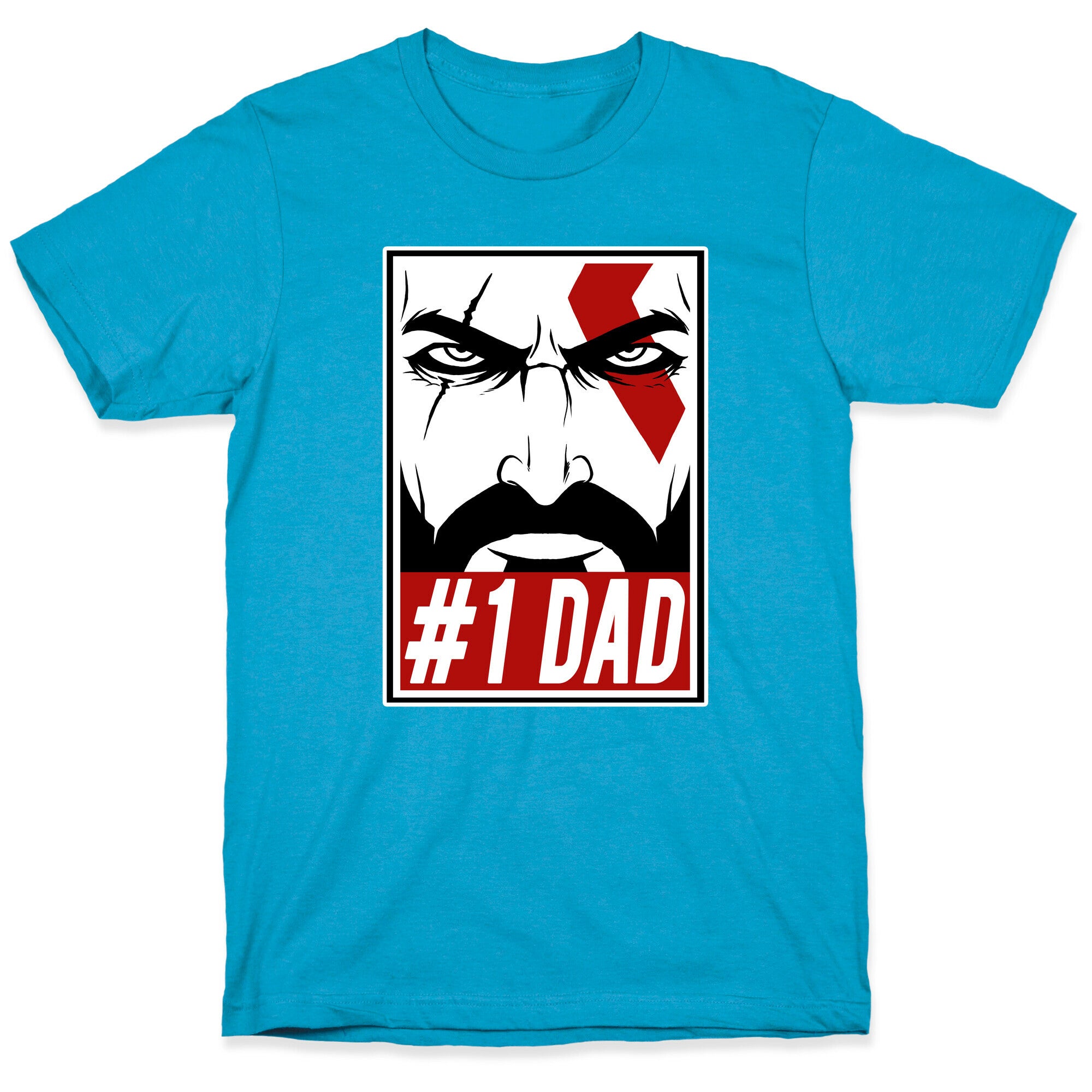 #1 Dad: Kratos Unisex Triblend Tee