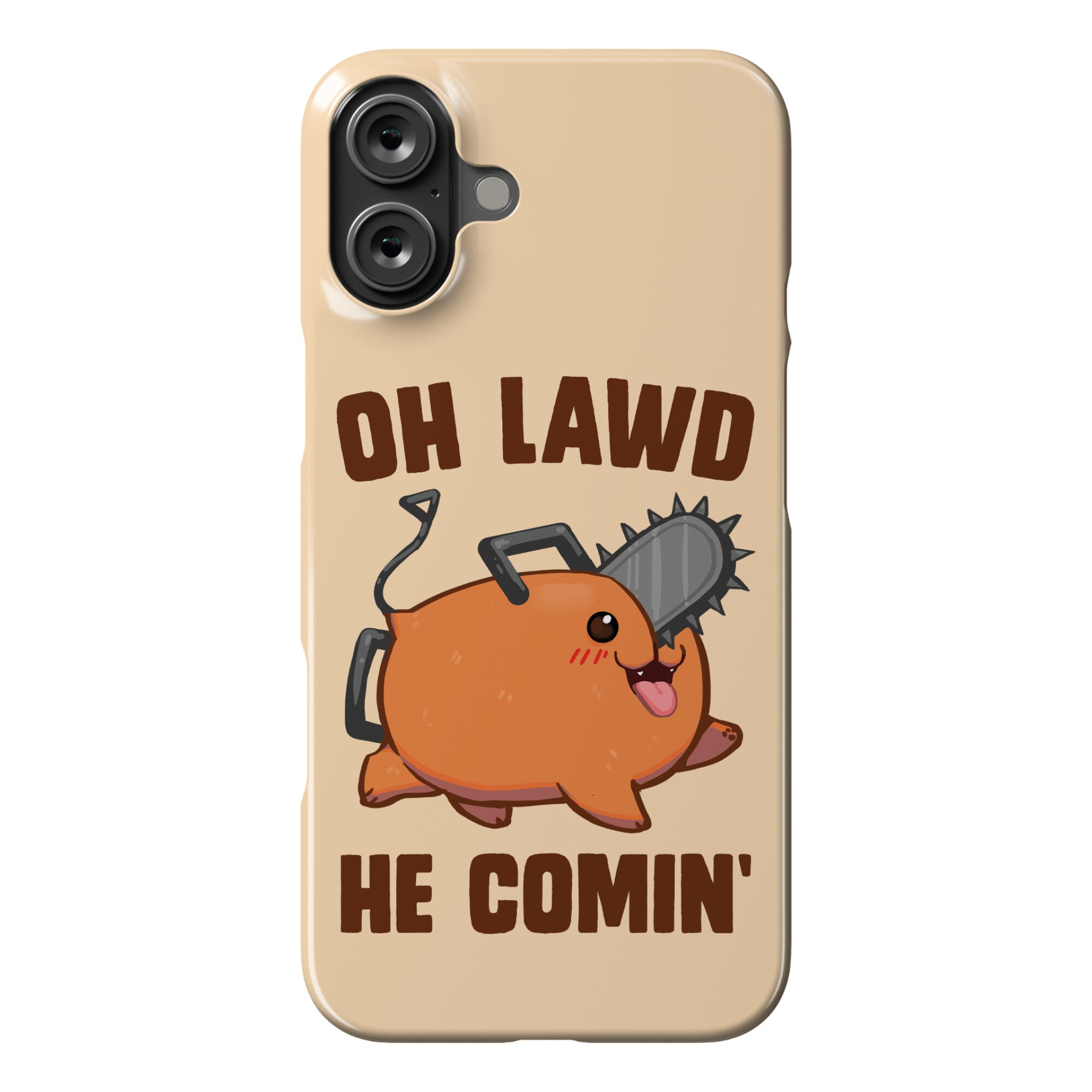 Oh Lawd He Comin' Pochita Phone Case