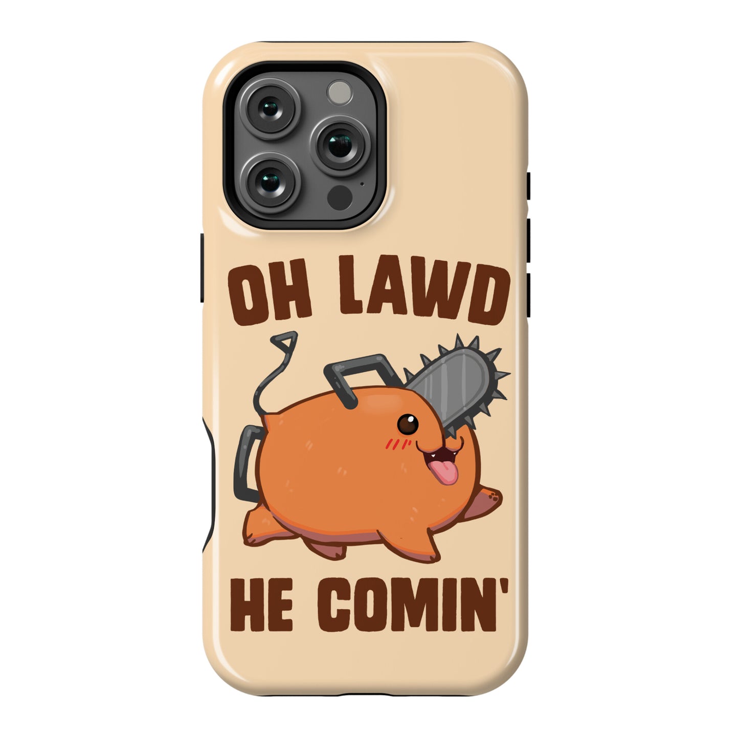 Oh Lawd He Comin' Pochita Phone Case