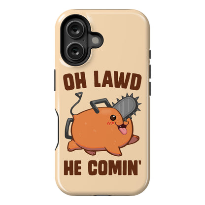 Oh Lawd He Comin' Pochita Phone Case