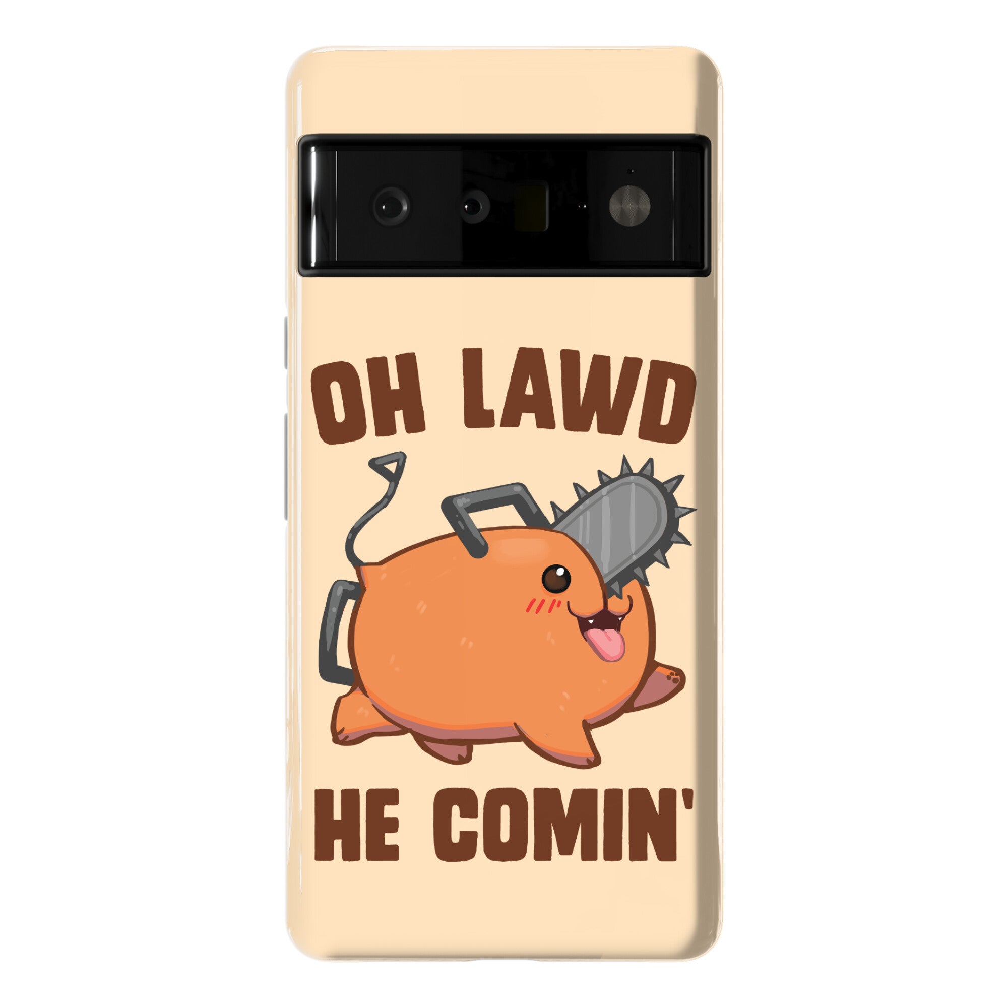 Oh Lawd He Comin' Pochita Phone Case