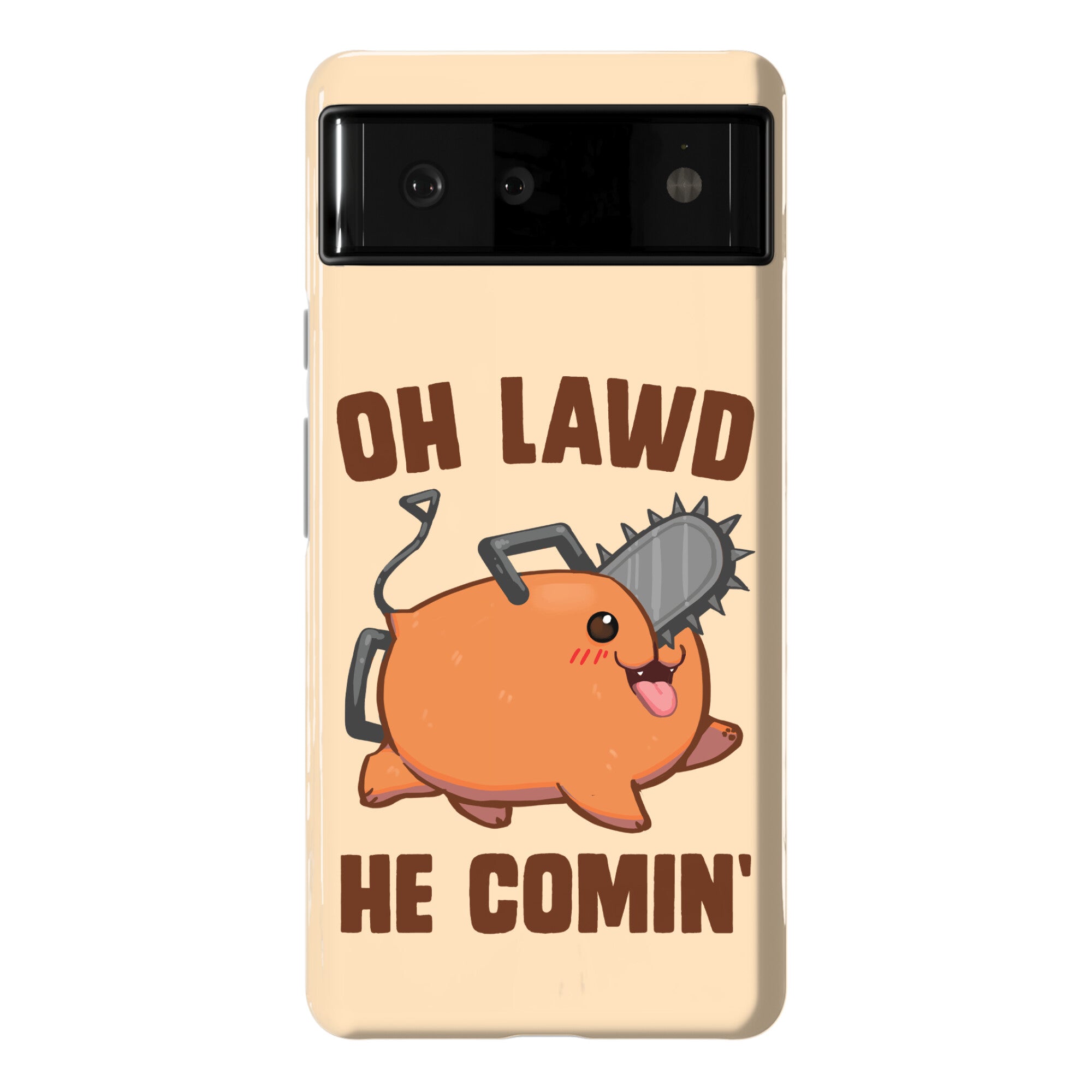 Oh Lawd He Comin' Pochita Phone Case