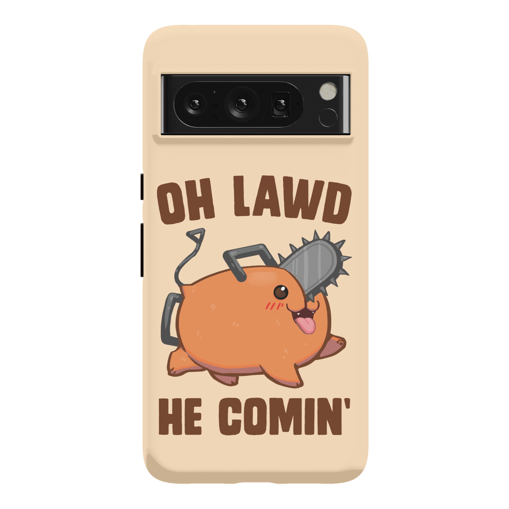 Oh Lawd He Comin' Pochita Phone Case