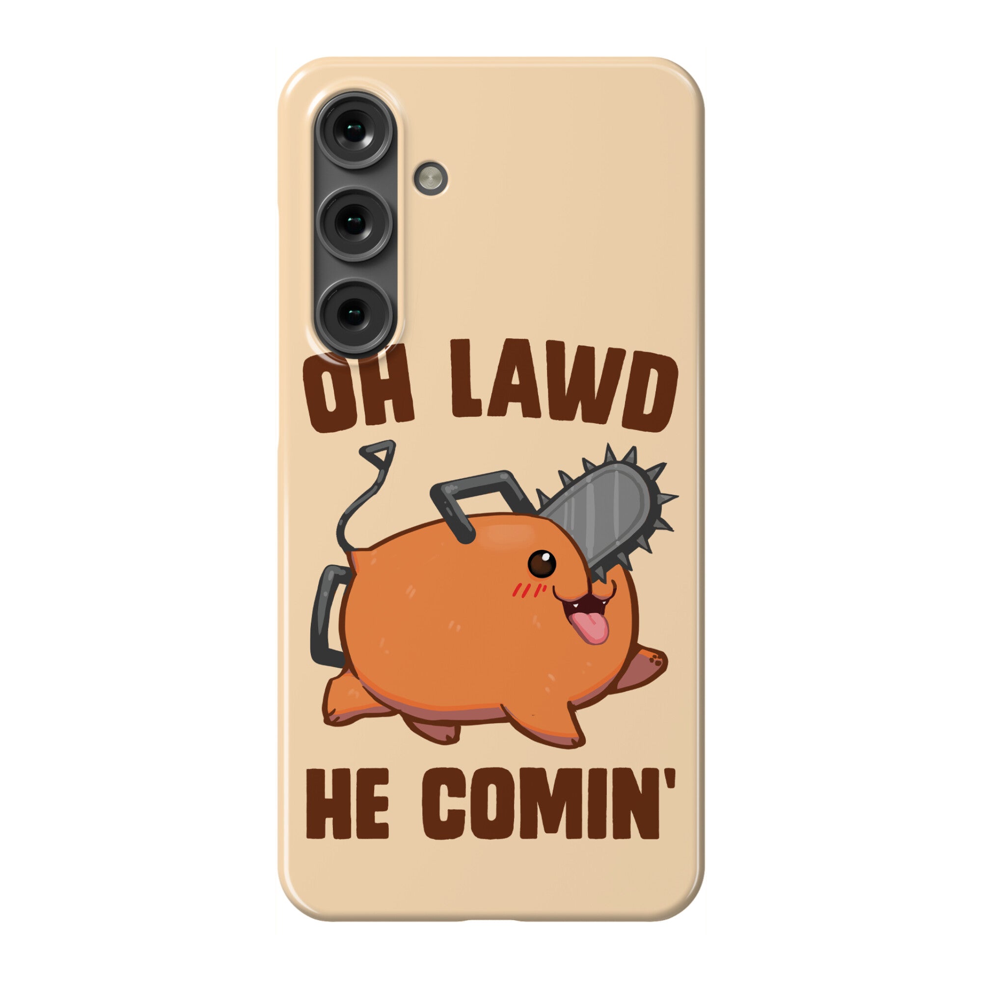 Oh Lawd He Comin' Pochita Phone Case