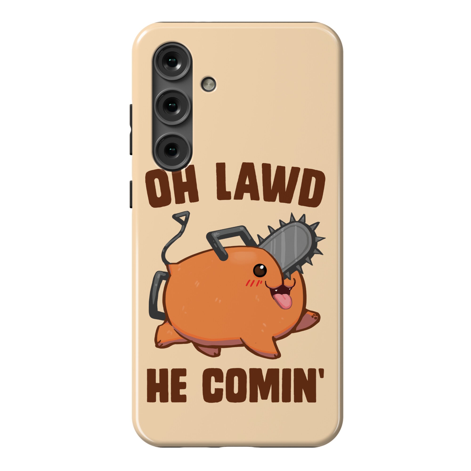 Oh Lawd He Comin' Pochita Phone Case