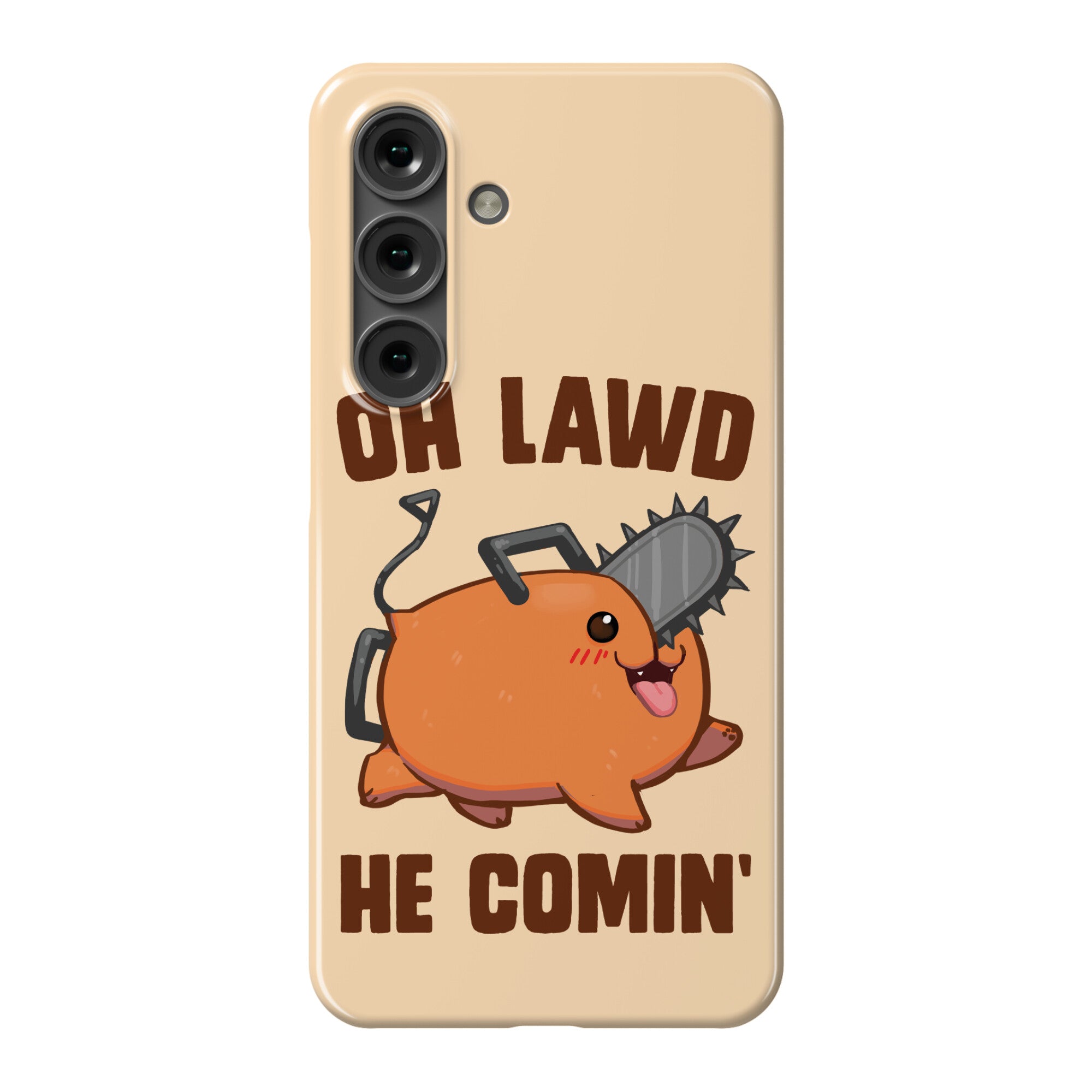 Oh Lawd He Comin' Pochita Phone Case