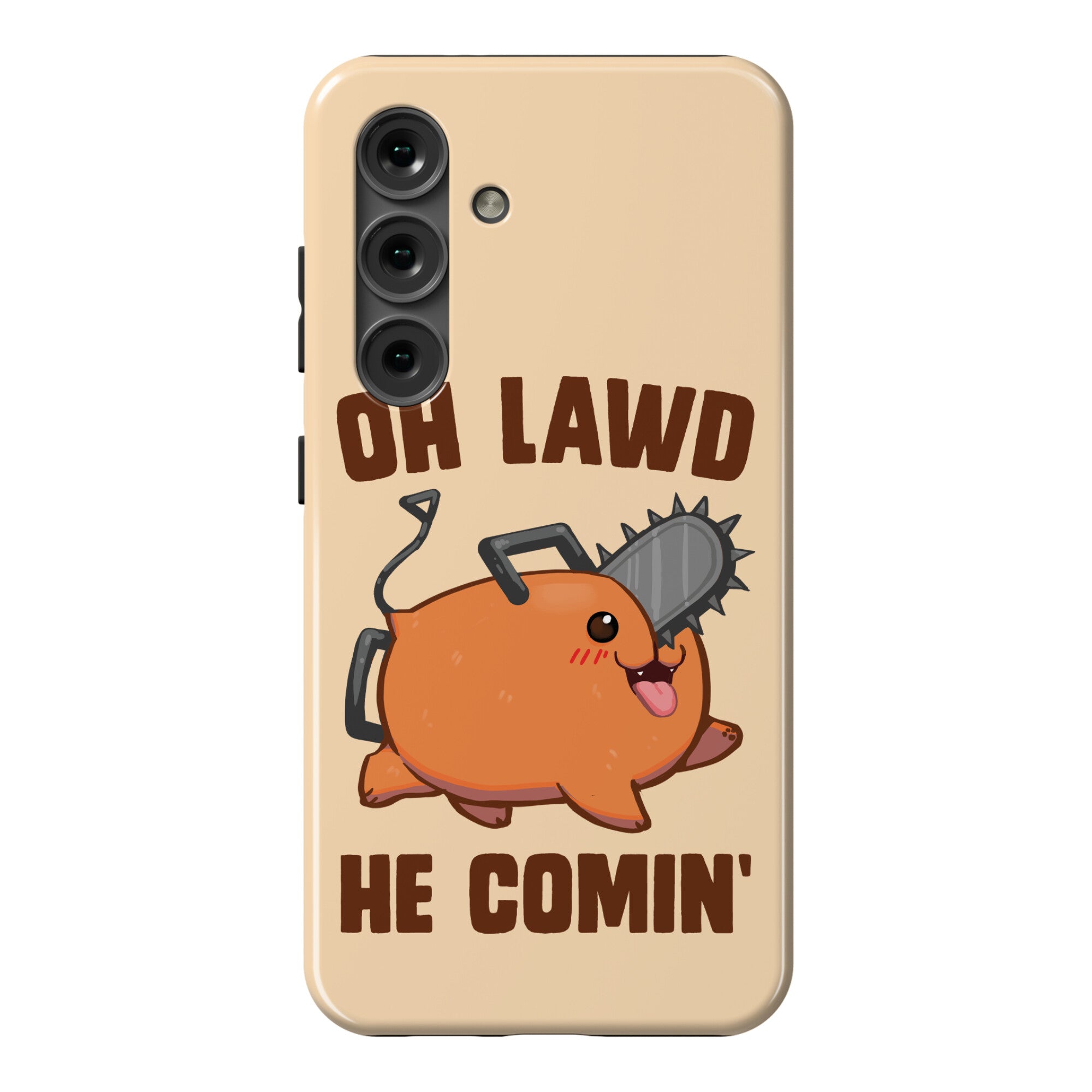 Oh Lawd He Comin' Pochita Phone Case