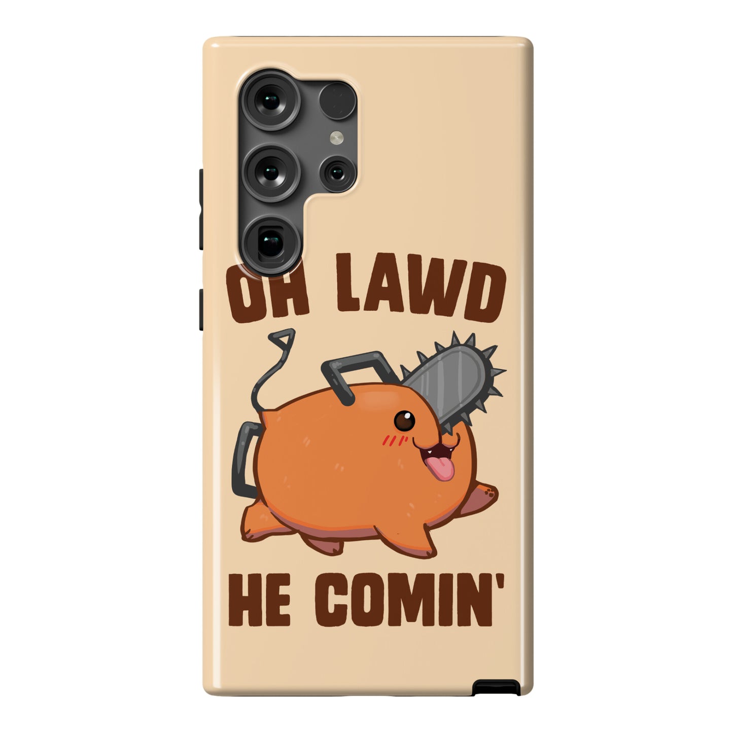 Oh Lawd He Comin' Pochita Phone Case