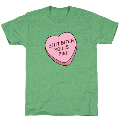 Shit Bitch You is Fine Unisex Triblend Tee