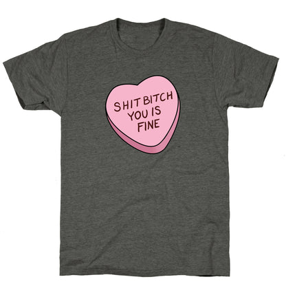 Shit Bitch You is Fine Unisex Triblend Tee