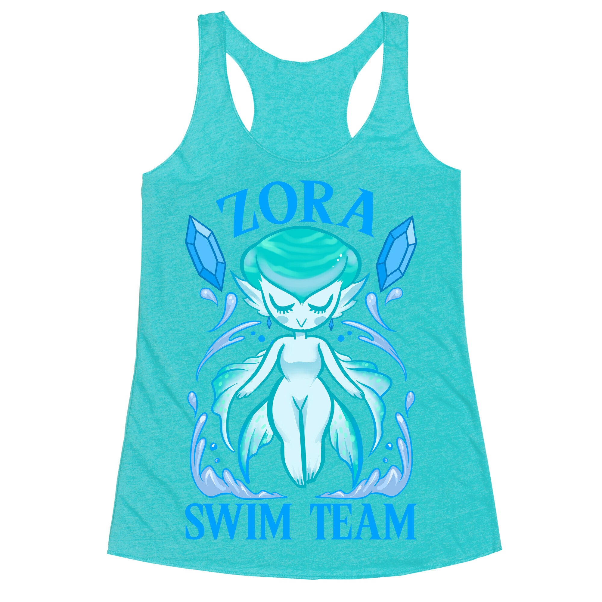 Zora Swim Team Parody Racerback Tank