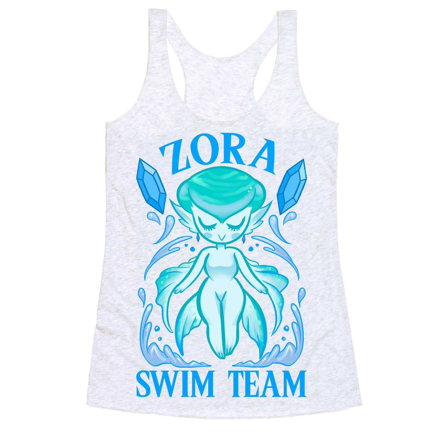 Zora Swim Team Parody Racerback Tank