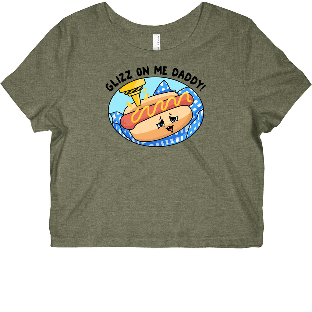 Glizz On Me Daddy Hot Dog Graphic Baby Tee