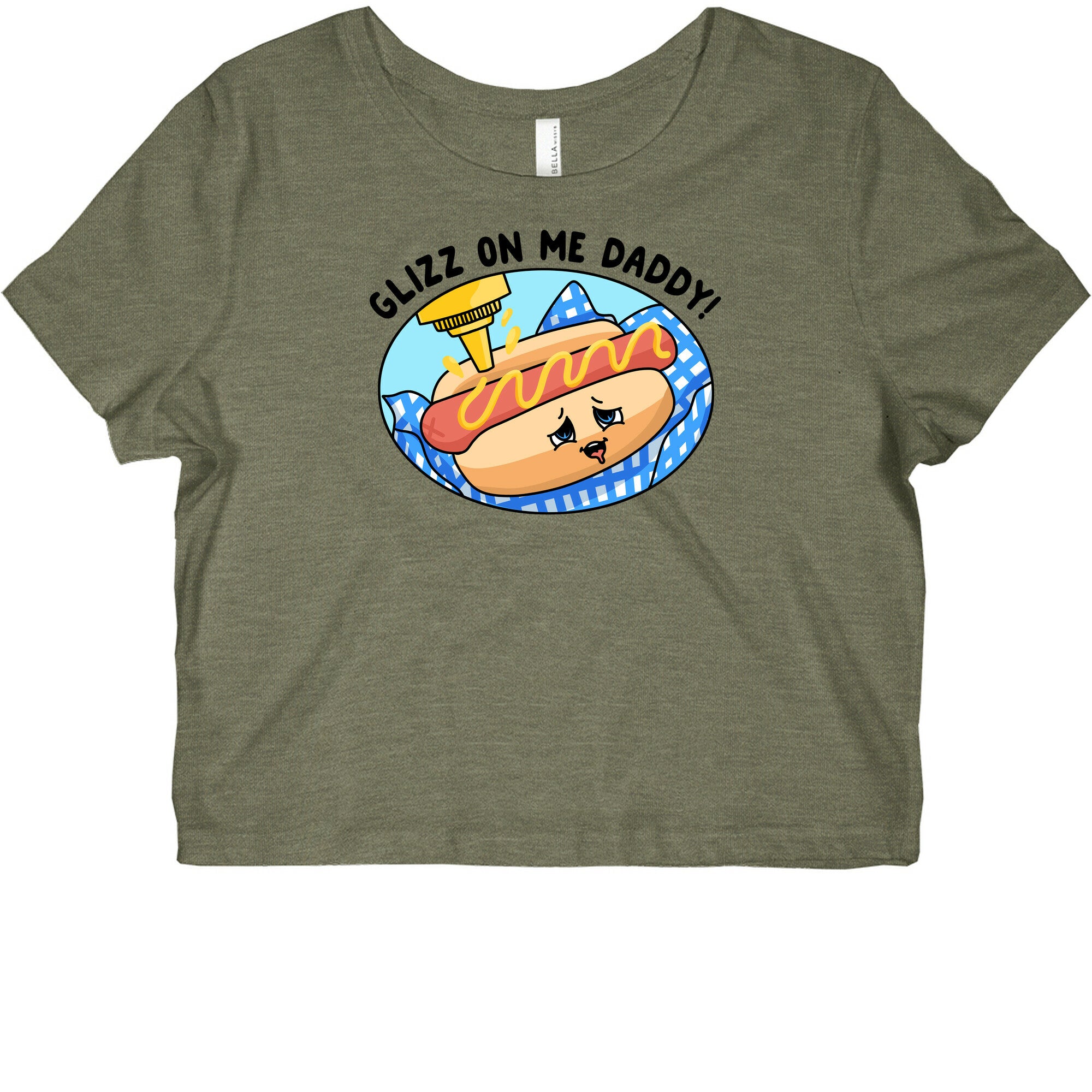 Glizz On Me Daddy Hot Dog Graphic Baby Tee