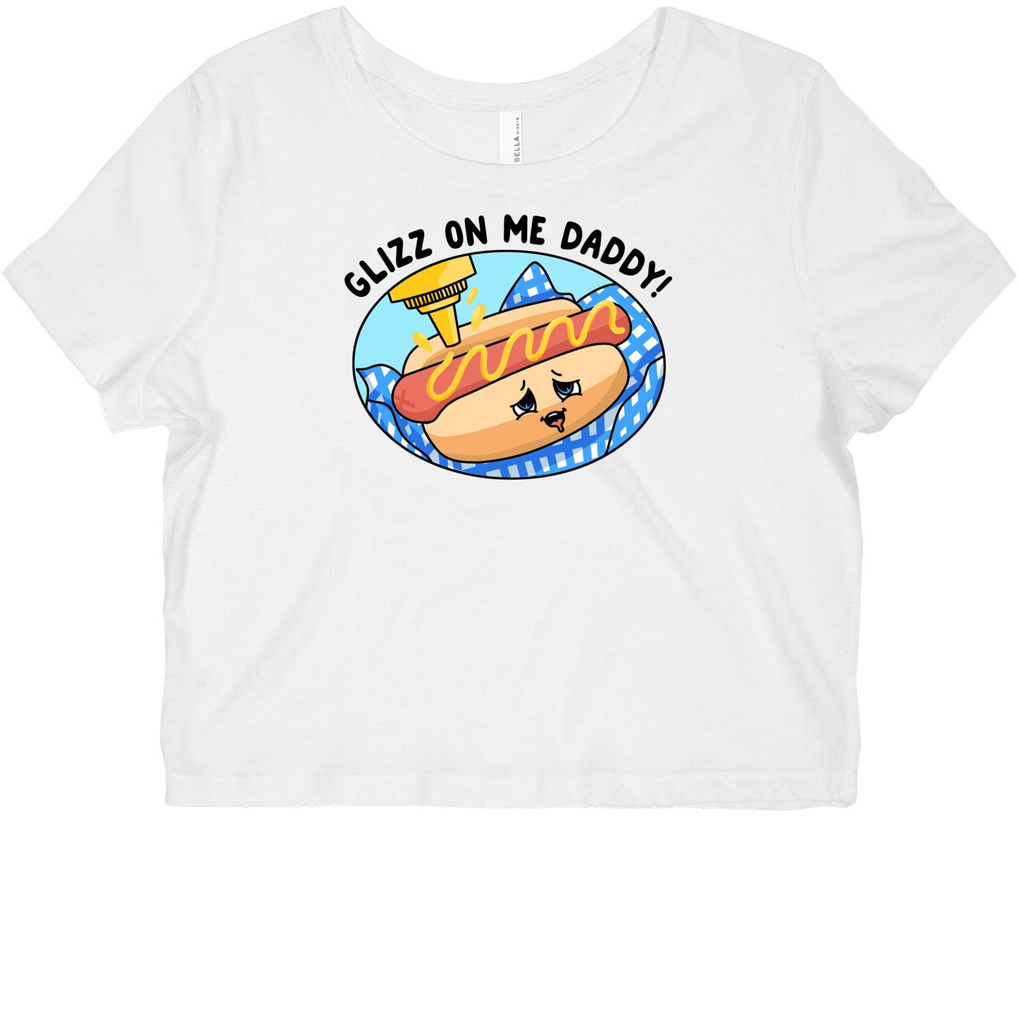 Glizz On Me Daddy Hot Dog Graphic Baby Tee