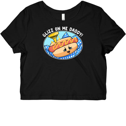 Glizz On Me Daddy Hot Dog Graphic Baby Tee