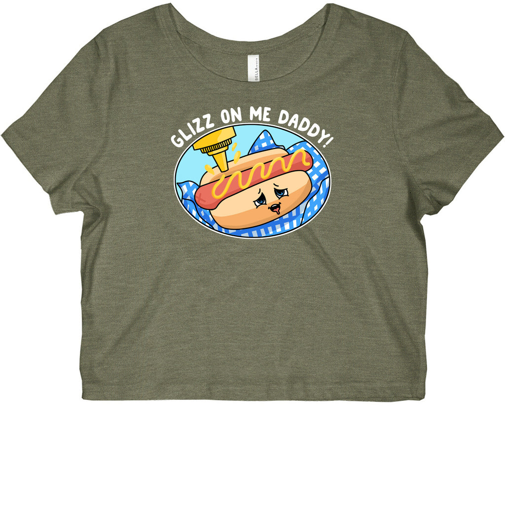 Glizz On Me Daddy Hot Dog Graphic Baby Tee