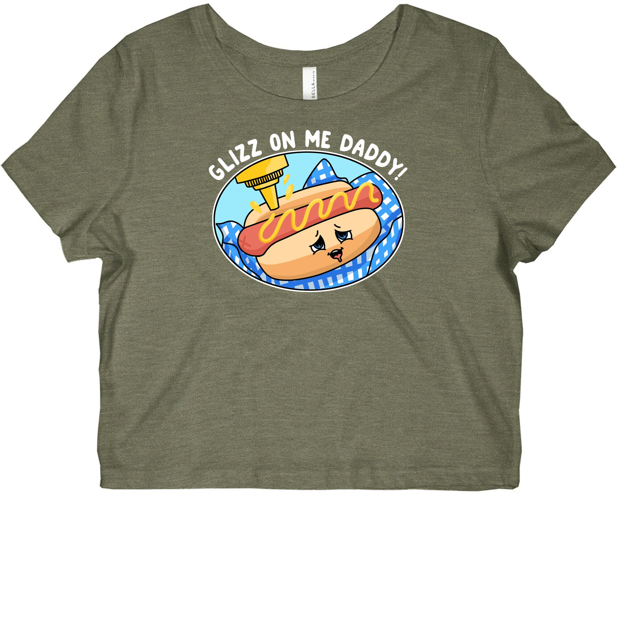Glizz On Me Daddy Hot Dog Graphic Baby Tee
