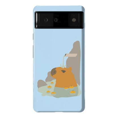 Capybara Hot Spring Phone Case