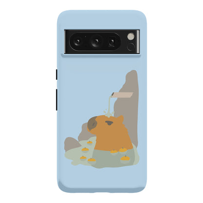 Capybara Hot Spring Phone Case