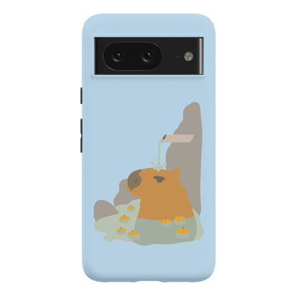 Capybara Hot Spring Phone Case